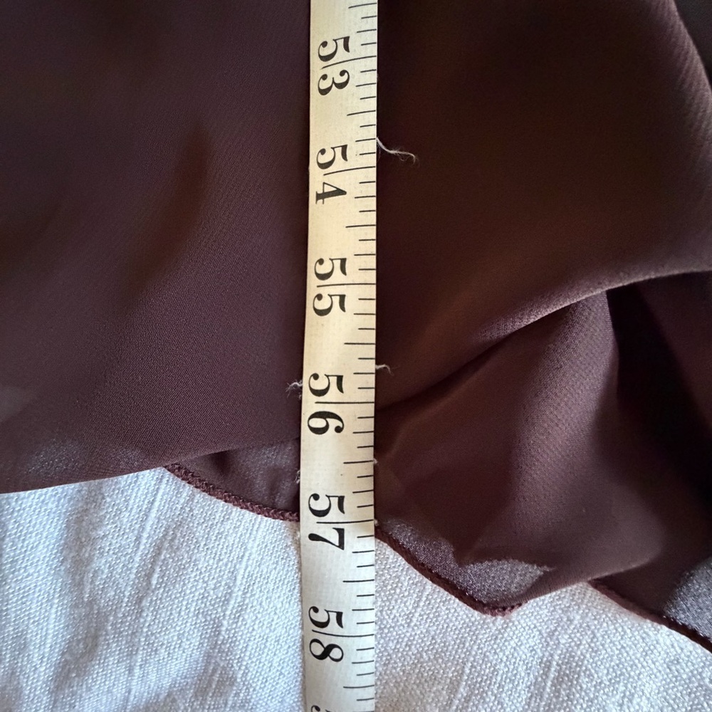 Juno Dress Womens S Brown Chiffon Maxi Slip USA Formal Evening Milkmaid Babydoll - Picture 8 of 13